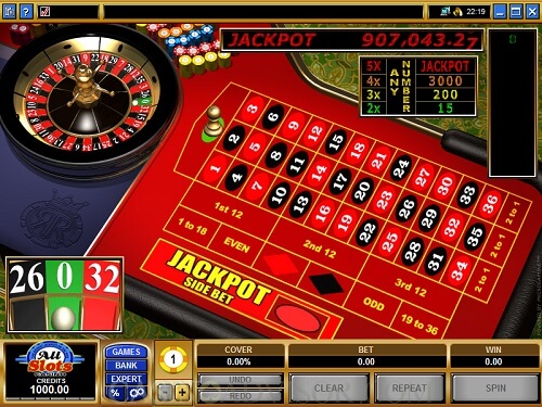 image of royale roulette table online 