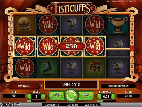 image of fisticuffs online slot game netent