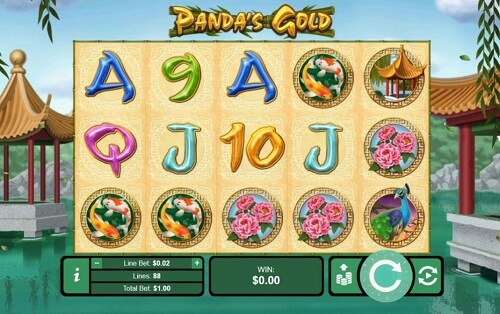 image of panda's gold slot game review